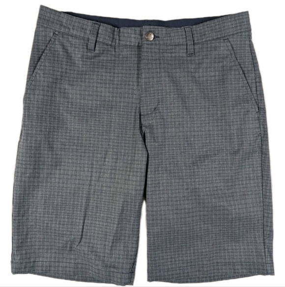 adidas Other - Adidas Ultimate 365 Mens Size 32 Golf Shorts Navy Blue Plaid Stretch GU5103
